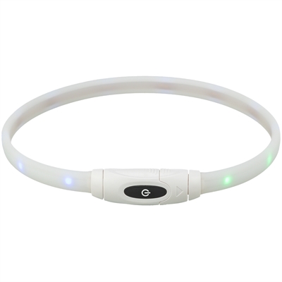 Lichtgevende Halsband Hond Usb Siliconen Oplaadbaar Meerkleurig 65X1,6 Cm