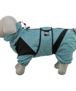Badjas / Huisoverall Badstof Petrol 38 Cm