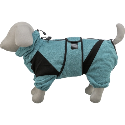 Badjas / Huisoverall Badstof Petrol 38 Cm