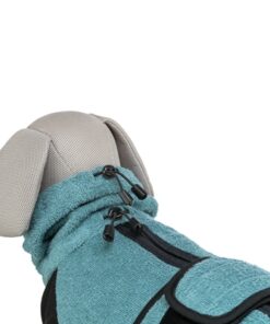 Badjas / Huisoverall Badstof Petrol 54 Cm