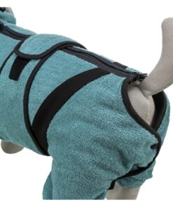 Badjas / Huisoverall Badstof Petrol 62 Cm