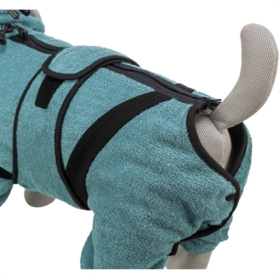 Badjas / Huisoverall Badstof Petrol 62 Cm