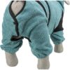 Badjas / Huisoverall Badstof Petrol 70 Cm