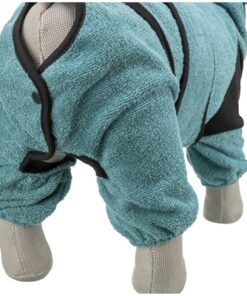 Badjas / Huisoverall Badstof Petrol 70 Cm