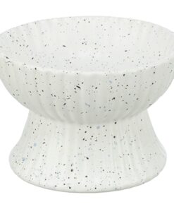 Voerbak / Drinkbak Kat Verhoogd Keramiek Wit 200 Ml 13 Cm