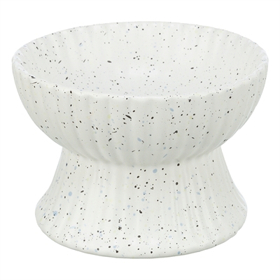 Voerbak / Drinkbak Kat Verhoogd Keramiek Wit 200 Ml 13 Cm