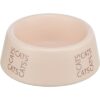 Voerbak / Drinkbak Kat Cats Keramiek Roze 150 Ml 12 Cm 4 St