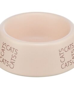 Voerbak / Drinkbak Kat Cats Keramiek Roze 150 Ml 12 Cm 4 St