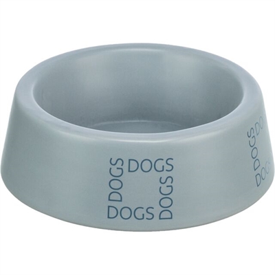 Voerbak / Drinkbak Hond Dogs Keramiek Grijsblauw 400 Ml 16 Cm