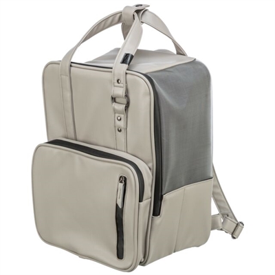 Hondentas Rugtas Citystyle Kunstleer Lichtgrijs 30X20X40 Cm