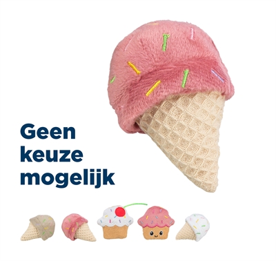 Ijsje Of Cupcake Pluche Met Catnip Assorti 7 Cm