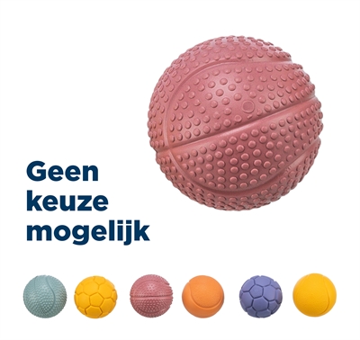 Bal Natuurrubber Assorti 4,5 Cm