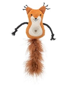 Eekhoorn Pluche Met Veerstaart Met Catnip 24 Cm