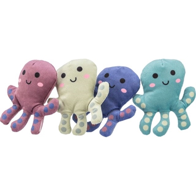 Octopus Pluche Met Catnip Assorti 10 Cm