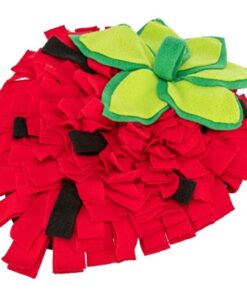 Snuffelmat Aardbei Rood 40X33 Cm