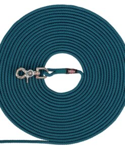 Hondenriem Sleeplijn Rond Zonder Handlus Petrol Blauw 20 Mtr X 0,6 Cm