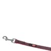Hondenriem Sleeplijn Met Rubber Anti Slip Sangria Rood S/M 5 Mtr X 1,5 Cm