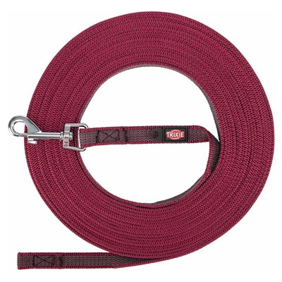 Hondenriem Sleeplijn Met Rubber Bekleed Sangria S/M 15 Mtr X 1,5 Cm