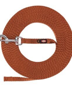 Hondenriem Sleeplijn Extra Licht Roest Bruin Xs/S 10 Mtr X 1 Cm