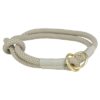 Halsband Hond Soft Rope Halfslip Lichtgrijs 25X0,6 Cm