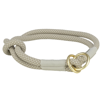 Halsband Hond Soft Rope Halfslip Lichtgrijs 25X0,6 Cm