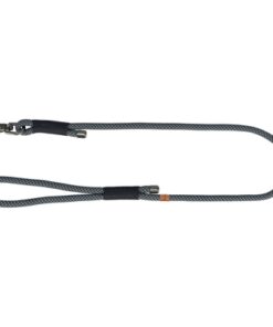 Hondenriem Soft Rope Zwart / Grijs 100X1,3 Cm