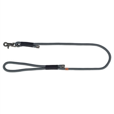 Hondenriem Soft Rope Zwart / Grijs 100X1,3 Cm