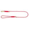 Hondenriem Soft Rope Rood / Creme 100X1,3 Cm