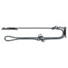 Hondenriem Soft Rope Verstelbaar Zwart / Grijs 200X1,3 Cm