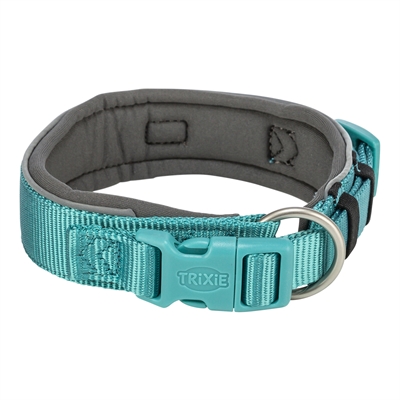 Halsband Hond Premium Extra Breed Aqua / Grafiet Grijs 53-62X5 Cm
