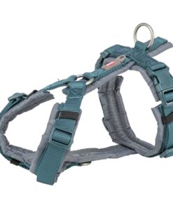 Hondentuig Premium Trekking Petrol Blauw / Grafiet Grijs 80-97X2,5 Cm