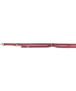Hondenriem Premium Verstelbaar Sangria Rood 200X1 Cm