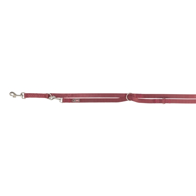 Hondenriem Premium Verstelbaar Sangria Rood 200X1 Cm