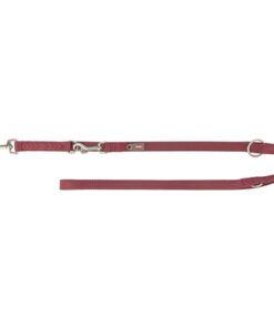 Hondenriem Premium Verstelbaar Sangria Rood 200X2,5 Cm