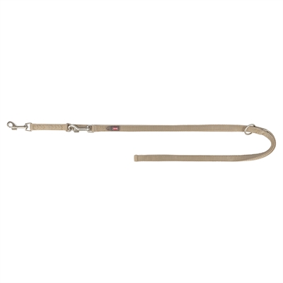 Hondenriem Premium Verstelbaar Tweelaags Zand 200X2,5 Cm