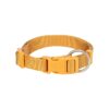 Halsband Hond Premium Curry Geel 40-65X2,5 Cm