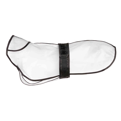 Regenjas Tarbes Transparant / Zwarte Stroken 42 Cm