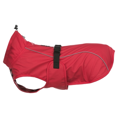 Regenjas Hond Vimy Rood Rug 62 Cm Buik 78-82 Cm