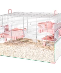 Knaagdierkooi Panas Roze 59X40X39 Cm