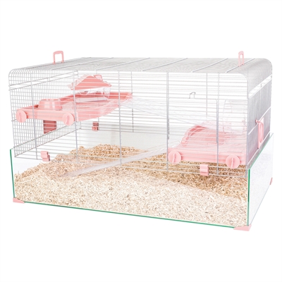 Knaagdierkooi Panas Roze 79X48X45 Cm
