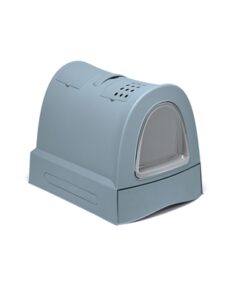 Kattenbak Zuma 2Nd Life Met Schuiflade Avio Blauw 40X56X42,5 Cm
