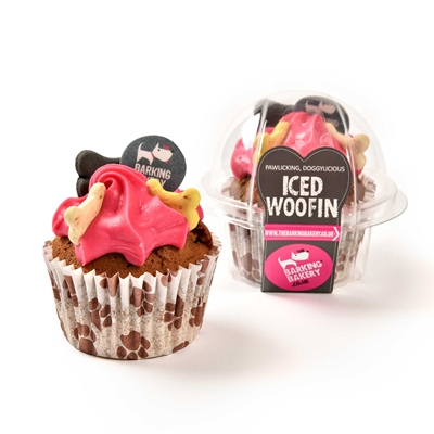 Barking Bakery Vanilla Woofin Met Roze Glazuur