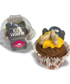 Barking Bakery Carob Woofin Met Geel Glazuur