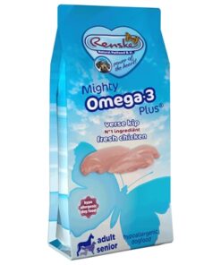 Mighty Omega Plus Adult / Senior Kip/Rijst Hypoallergeen 12 Kg