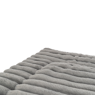 Ligmat Lonni Ribfluweel Grijs 50X35 Cm