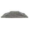 Ligmat Lonni Ribfluweel Grijs 75X55 Cm