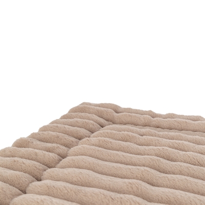 Ligmat Lonni Ribfluweel Lichtbruin 50X35 Cm