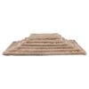 Ligmat Lonni Ribfluweel Lichtbruin 75X55 Cm