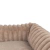 Hondenmand Lonni Ribfluweel Hoekig Lichtbruin 65X50 Cm