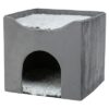 Kattenhuis Harvey Grijs-Wit / Zwart 38X38X38 Cm
